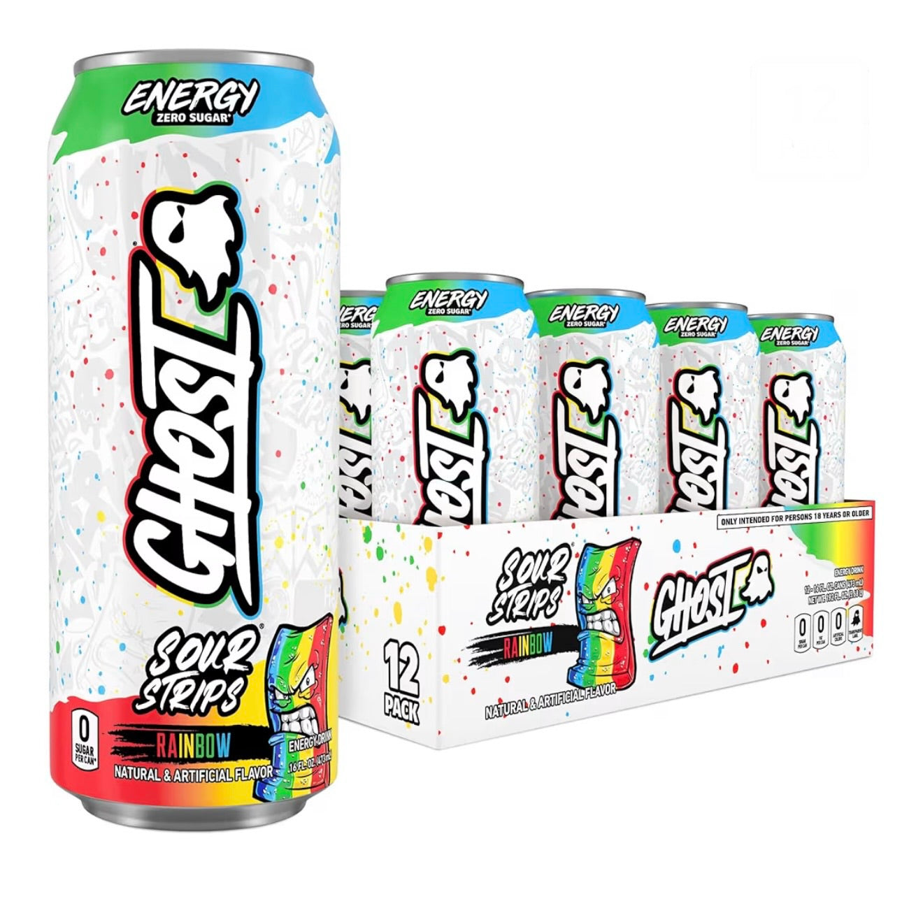 Ghost Energy Drink- Zero Sugars-12 Pack