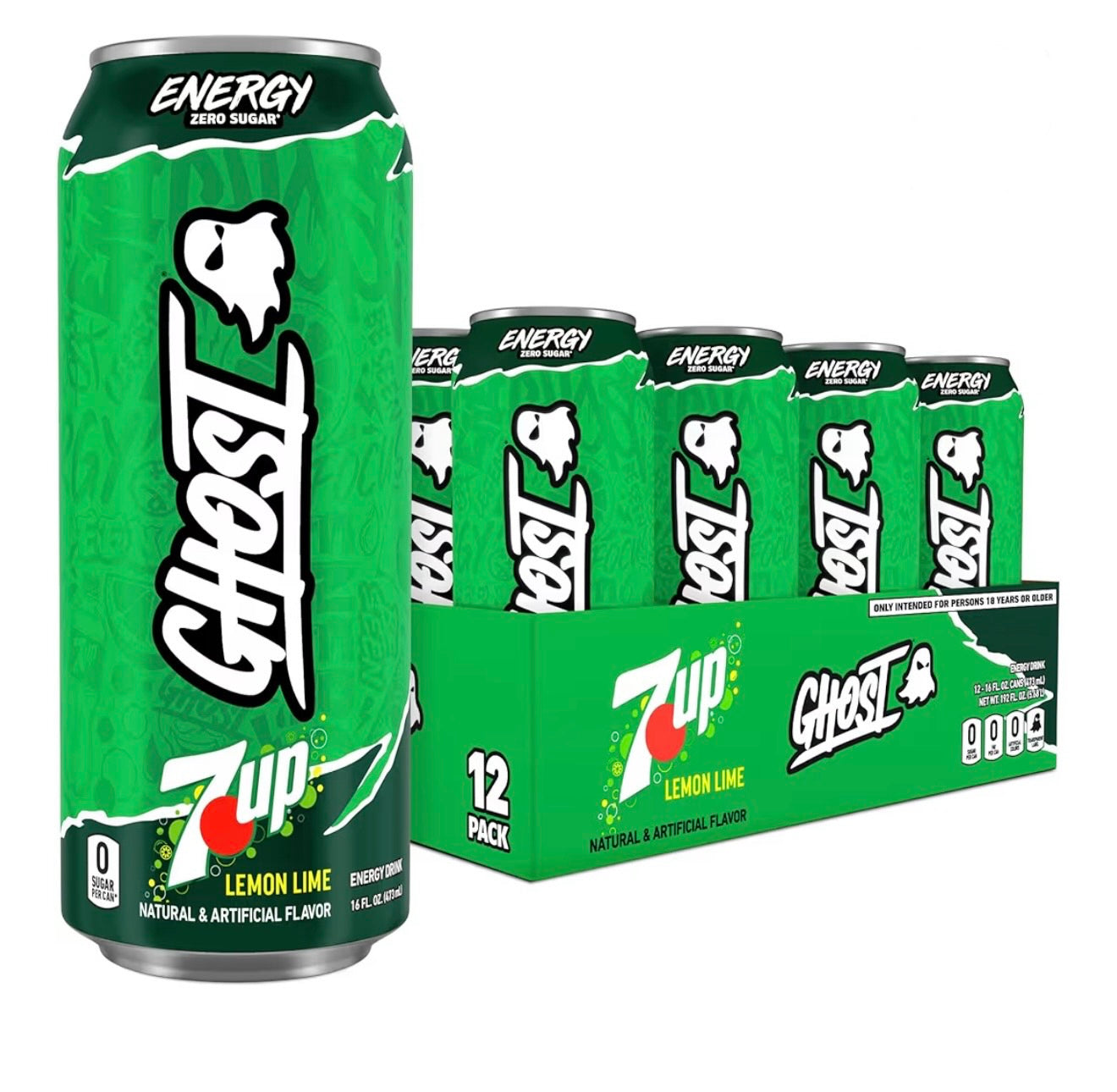 Ghost Energy Drink- Zero Sugars-12 Pack