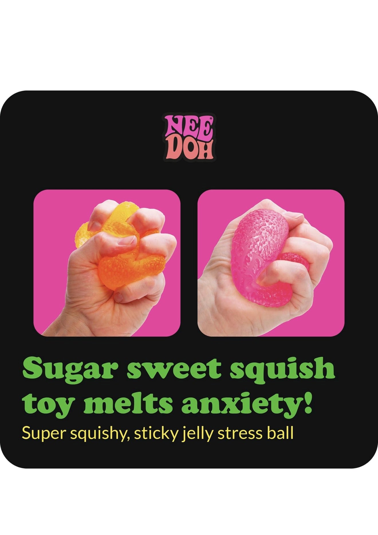NeeDoh Gum Drop, 1 Random Assorted Color